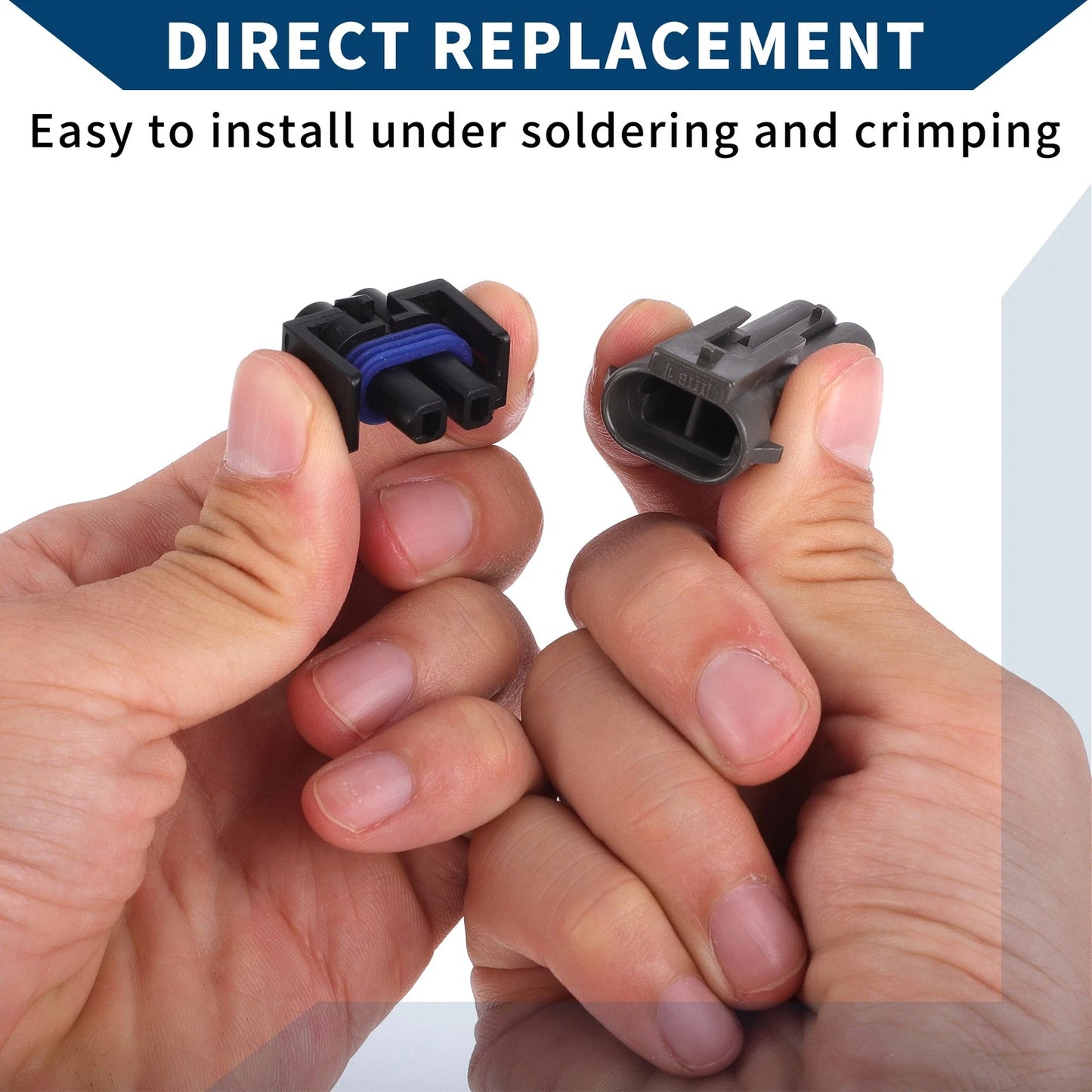 Pins Compressor Air Conditioner Socket Plug for Buick Black/Blue