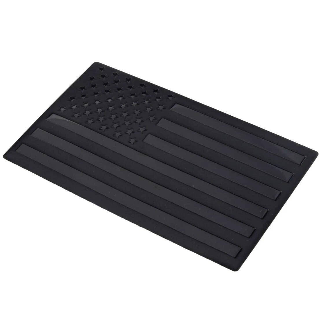 Black Metal American Flag Car Truck Emblem Decal Trim Accessory