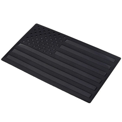 Black Metal American Flag Car Truck Emblem Decal Trim Accessory