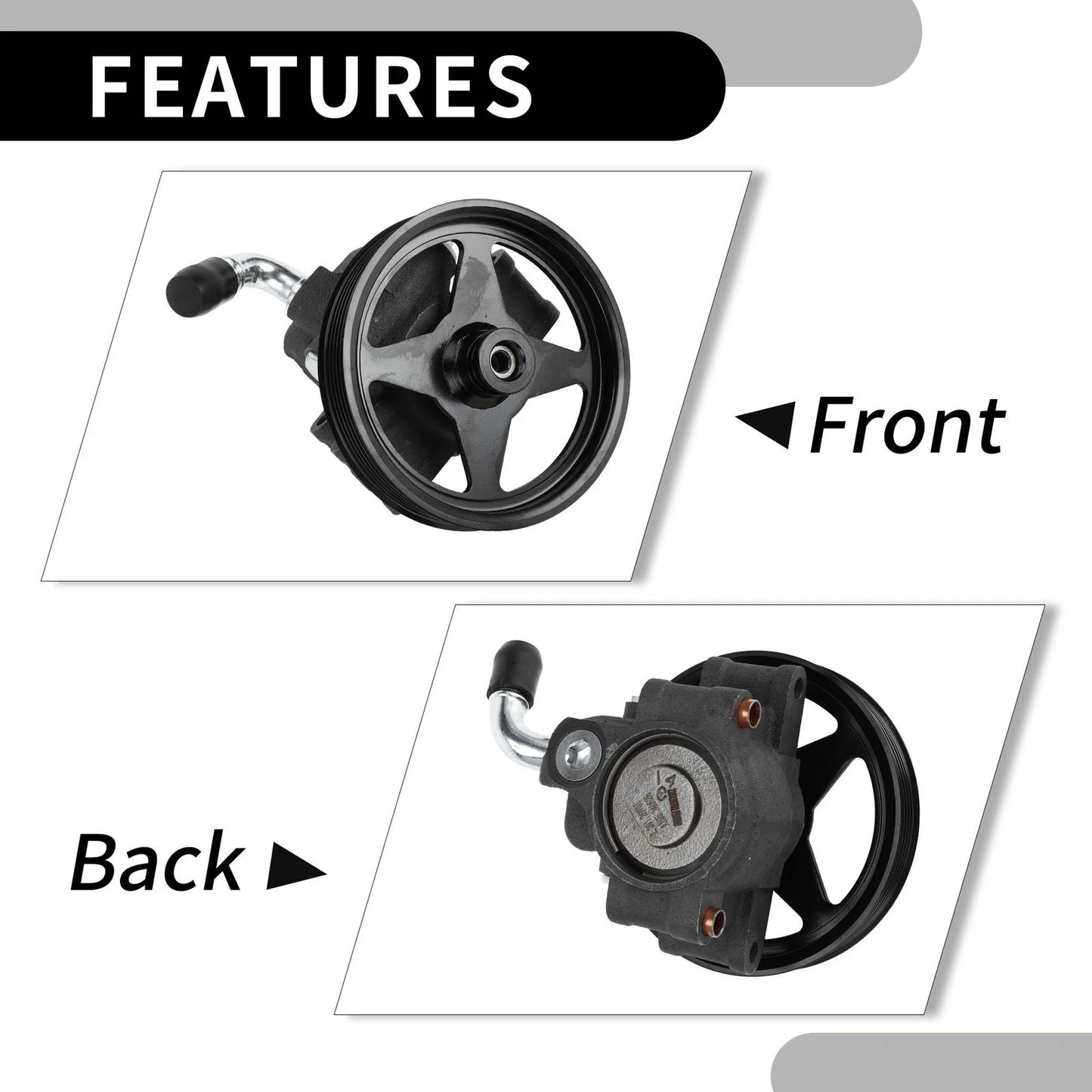Power Steering Pump with Pulley for Ford Expedition (2001-2002)