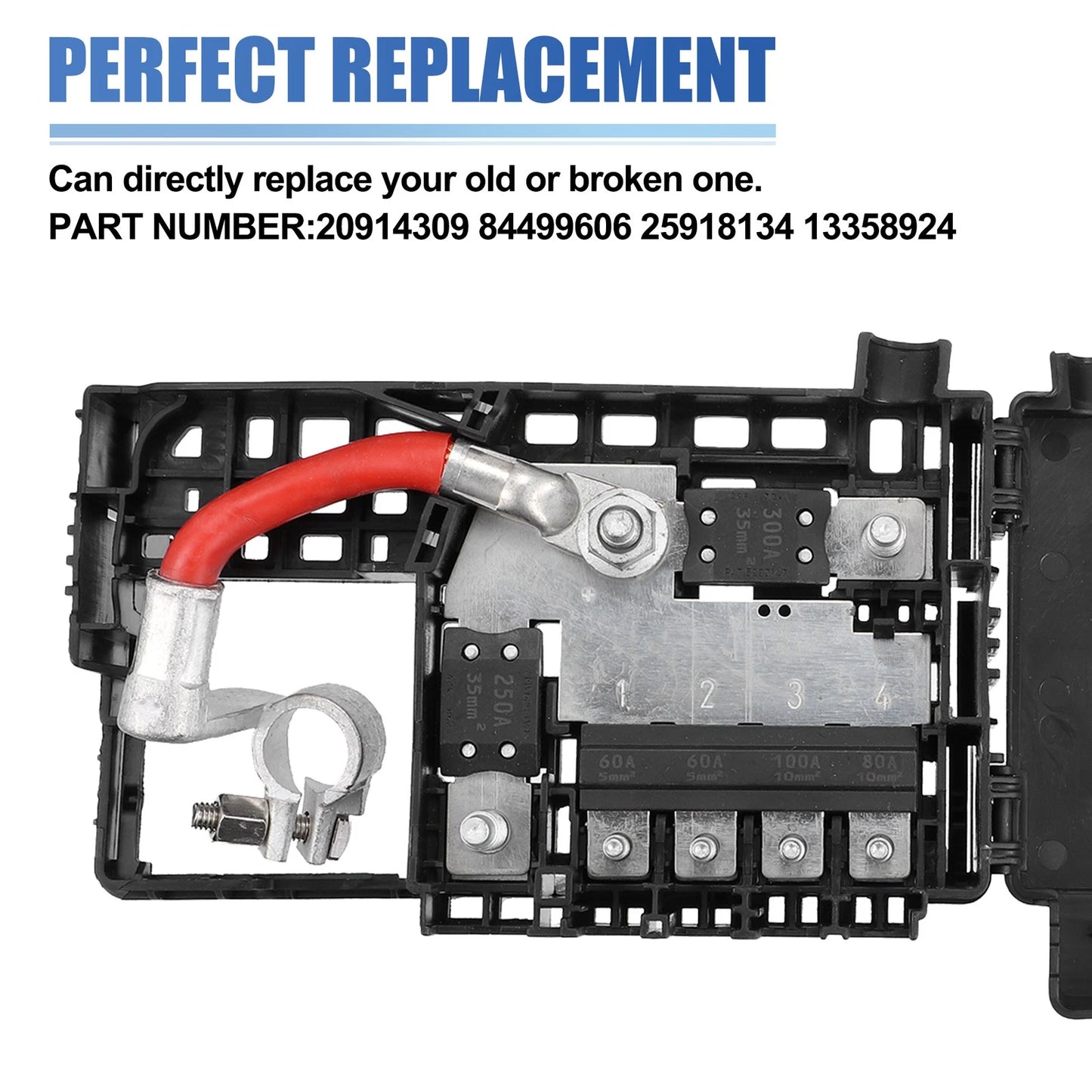Fuse Box Battery Terminal with Cover for Cadillac ATS (2013–2013)