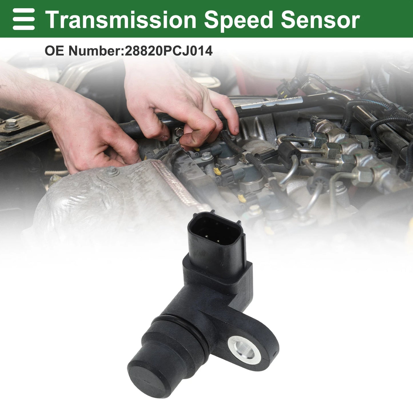 Transmission Speed Sensor for Honda CR-V 2.4 (2002-2005) 1 Pc Black