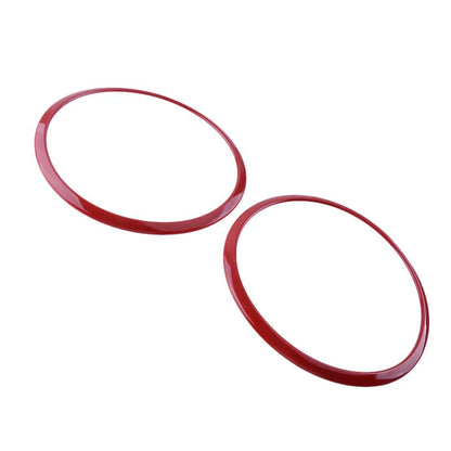 Red Top Roof Speaker Trim Ring Covers for Jeep Wrangler JK (2007-2014)
