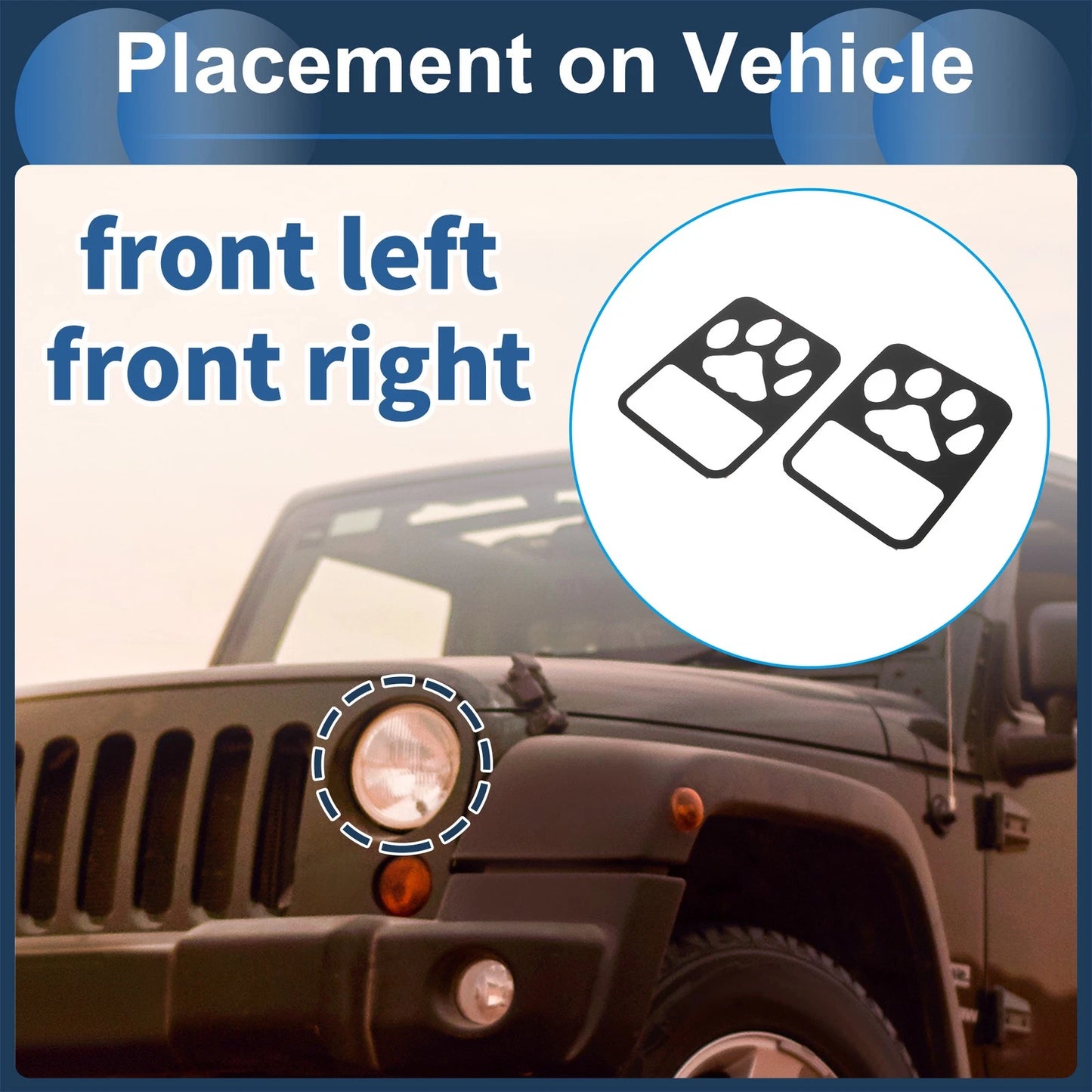 Headlight Trim Bezels  for Jeep Gladiator (2020-2023)