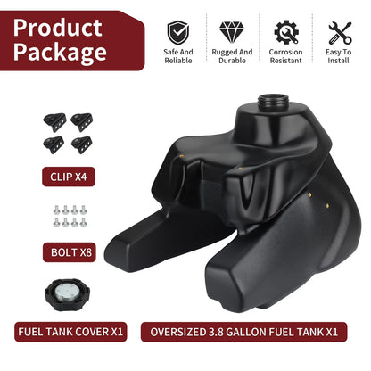 Gas Fuel Petrol Tank for Yamaha Warrior 350 (1987–2004)