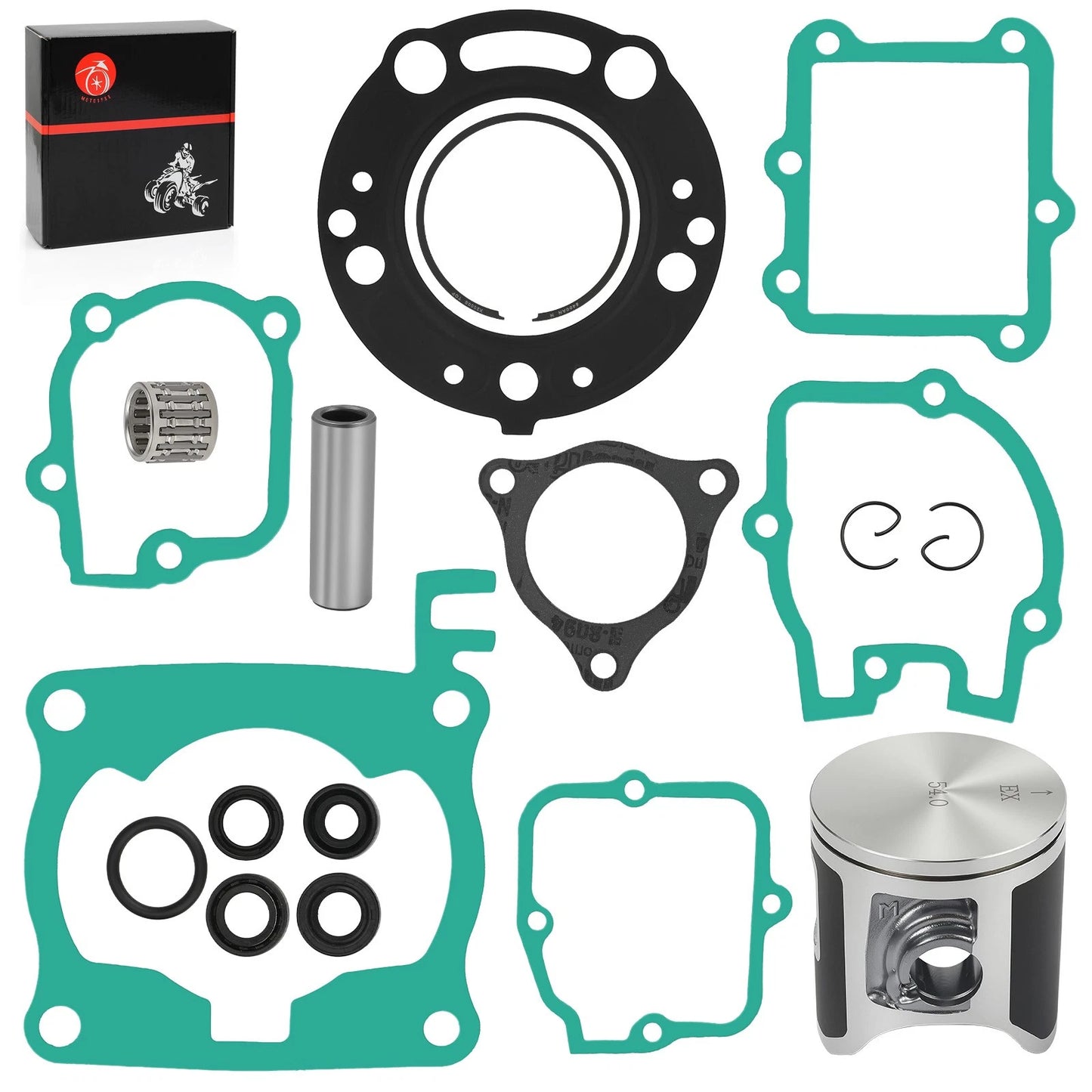 54mm STD Piston Gaskets Top End Rubuild Kit for Honda CR125R (2003–2004)