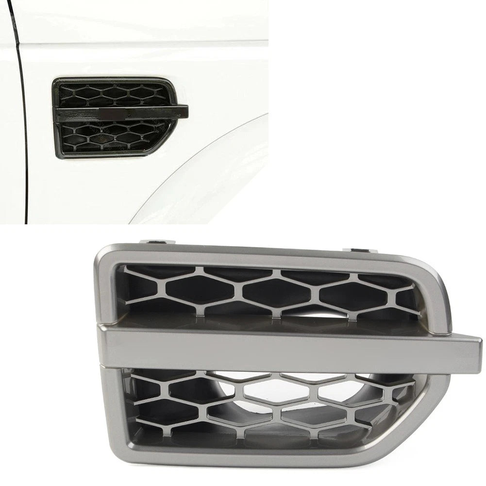 Gray Front Grille Air Intake Fender Vent for Land Rover LR4 (2010-2016)
