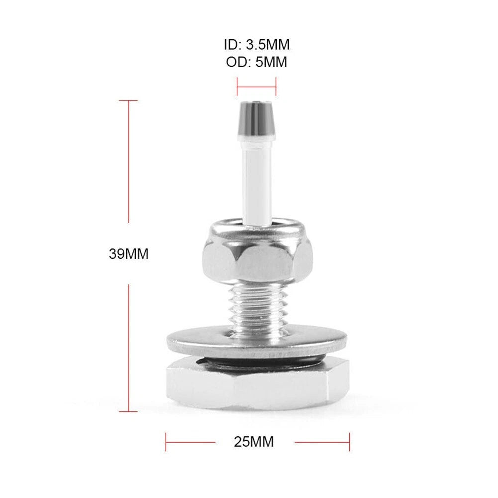 Turbocharger Silicone Pipe Boost Hose Nipple Vacuum Vac Gauge-Fitting