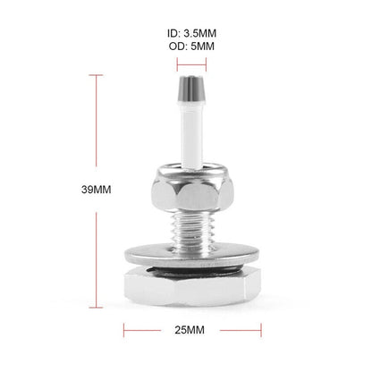 Turbocharger Silicone Pipe Boost Hose Nipple Vacuum Vac Gauge-Fitting