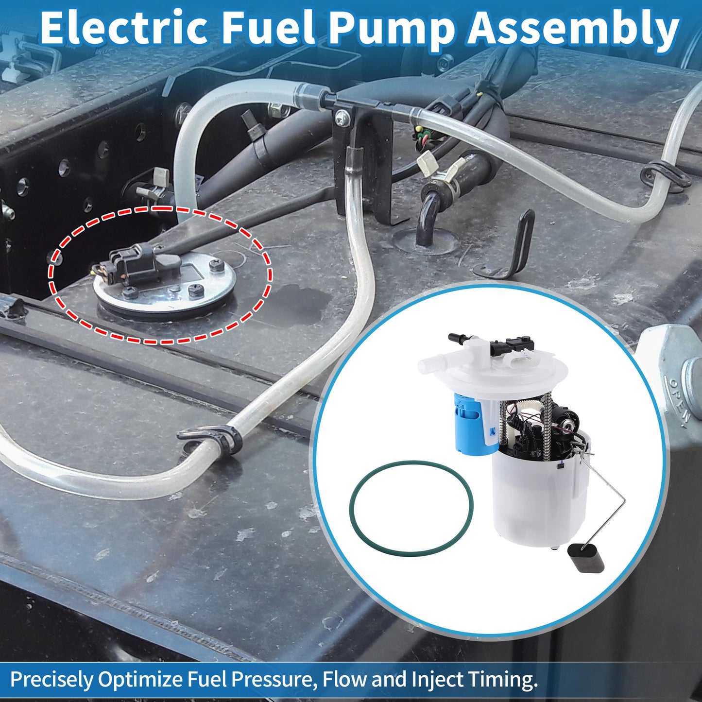 Electric Fuel Pump Assembly for Buick Enclave and GMC Acadia