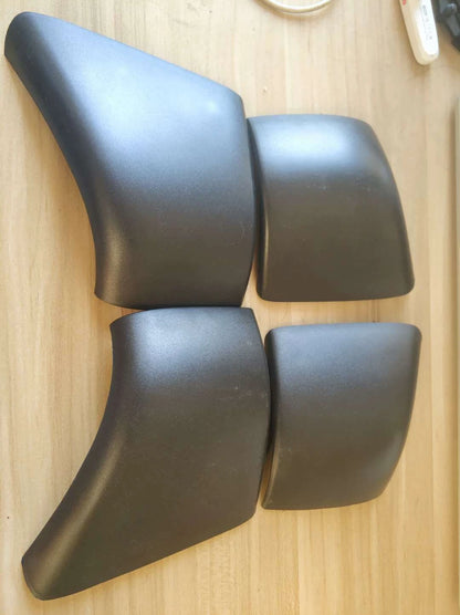 4x Black Roof Rack Cover Rail End Shells for Tesla Model 3 (2017–2023)
