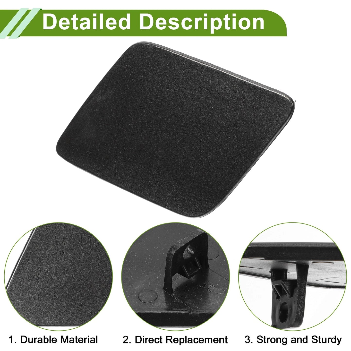 Front Left Washer Nozzle Cover for Volvo XC90 (2016-2020) Dark Gray