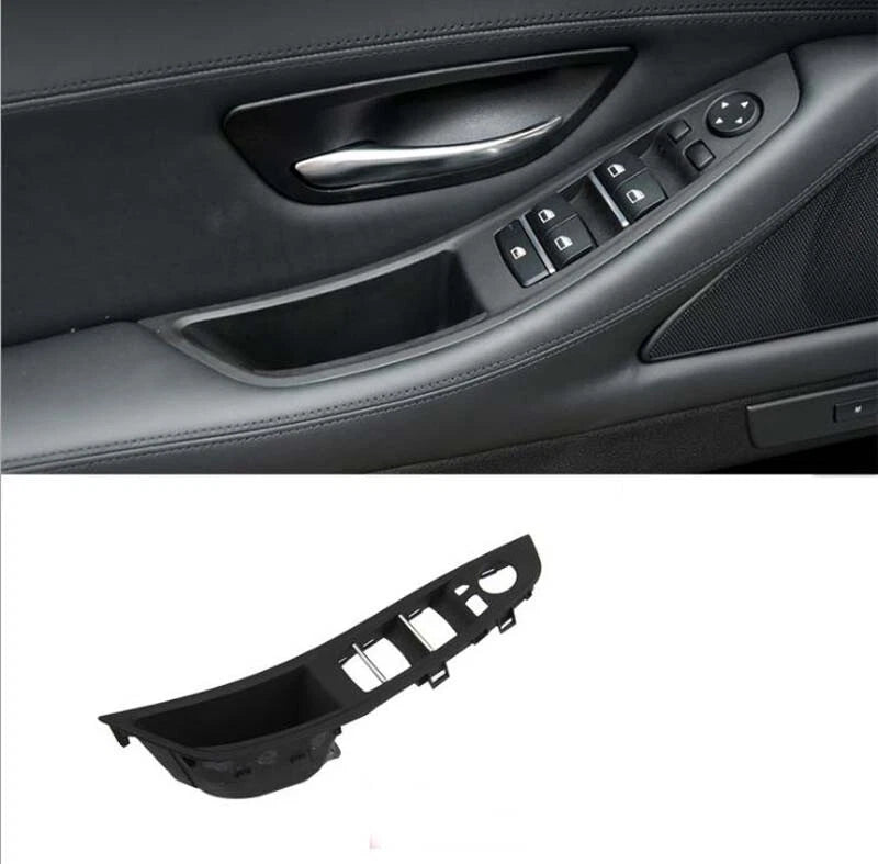 Black Inner Window Switch Door Panel Handle Armrest For BMW F10 5 Series 11-18