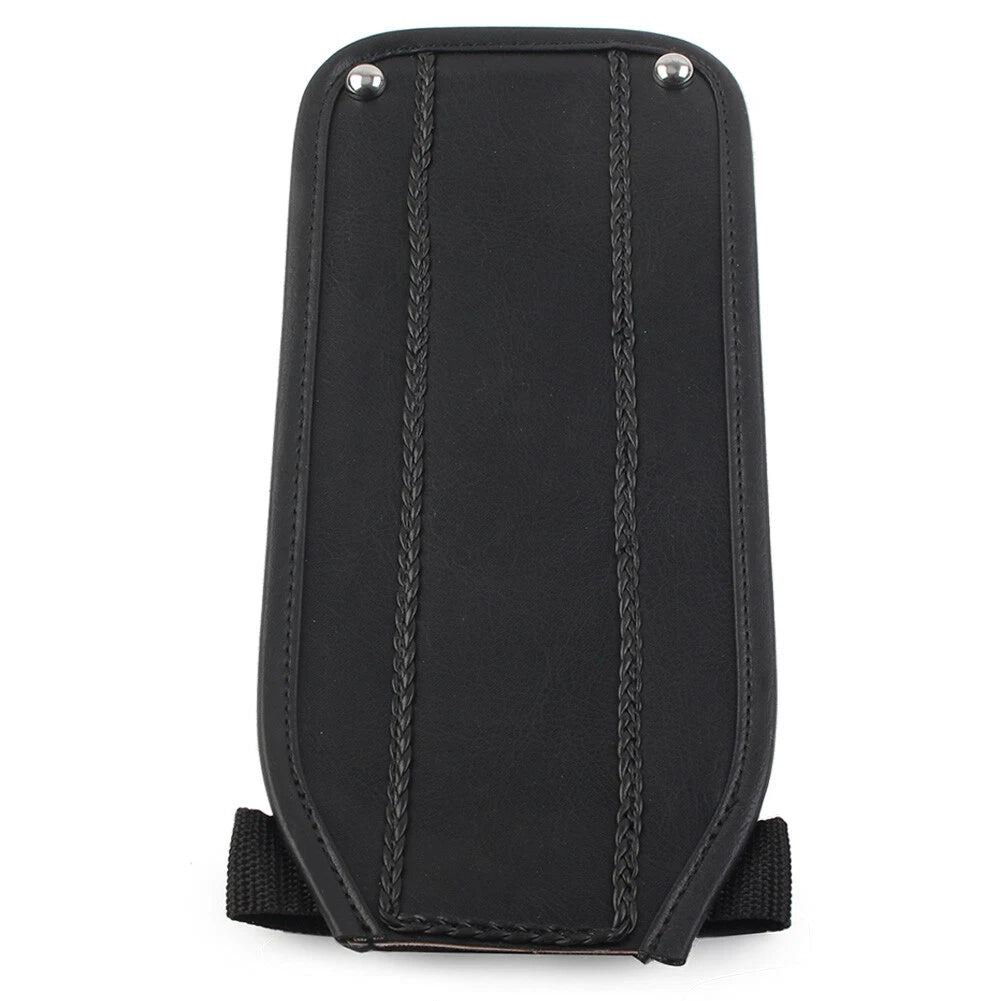 Black PU Leather Gas Tank Panel Bib for Harley Electra Glide FLH