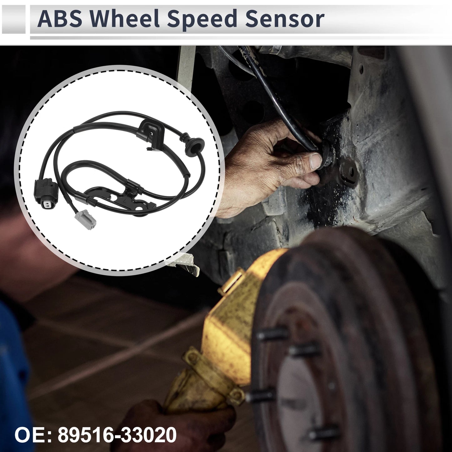 ABS Wheel Speed Sensor for Toyota Camry 2002-2006 1 x Rear Left Sensor