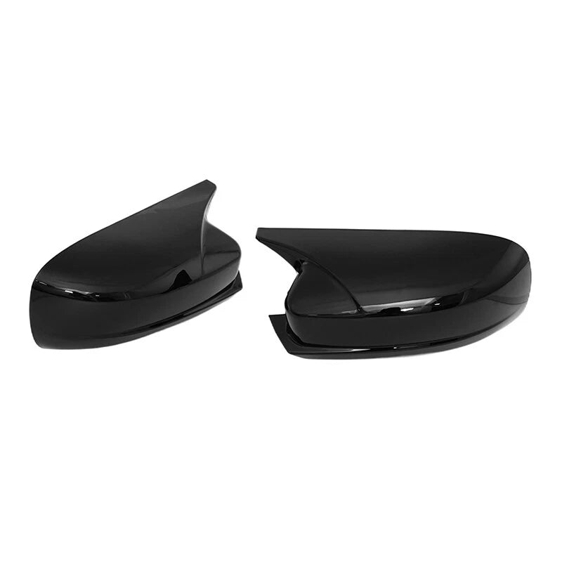 Black Horn Style Side Mirror Cover Shell Caps 2 x for Dodge Charger (2015-2022)