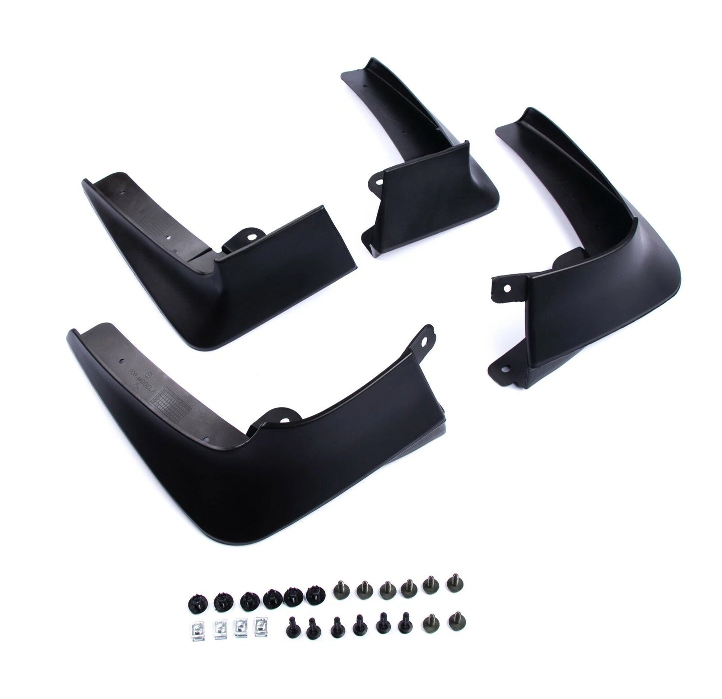 Mud Flaps Splash Guards for Tesla Model X (2016-2019) - Full Set Protectors