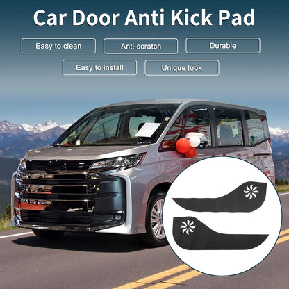 Leather Door Kick Pad Sticker for TOYOTA NOAH 80-Series ZWR80W ZRR80W