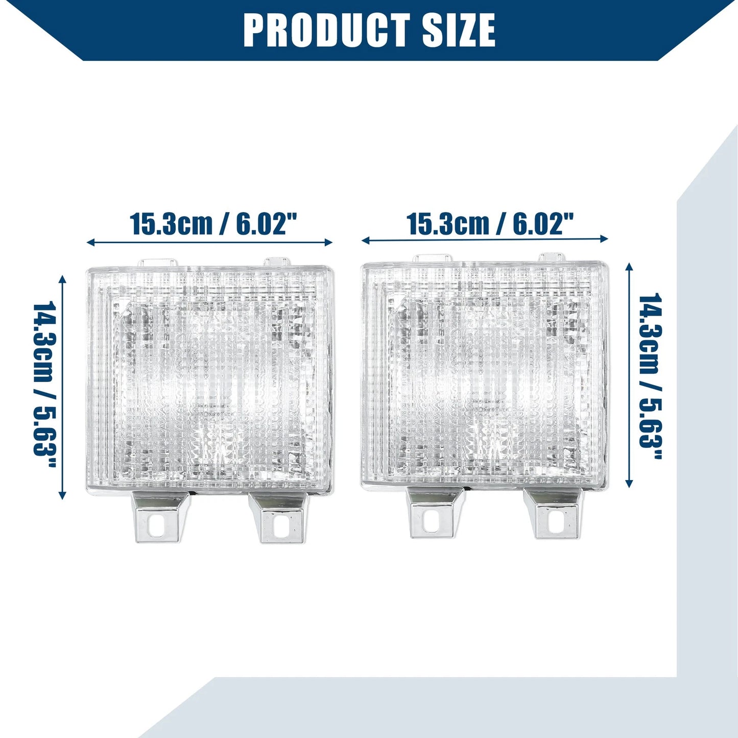 Pair Car Lens Park Signal Lights Cover for Chevrolet Blazer (1987 - 1988)