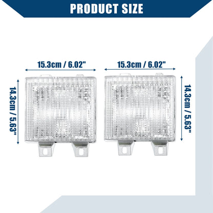 Pair Car Lens Park Signal Lights Cover for Chevrolet Blazer (1987 - 1988)