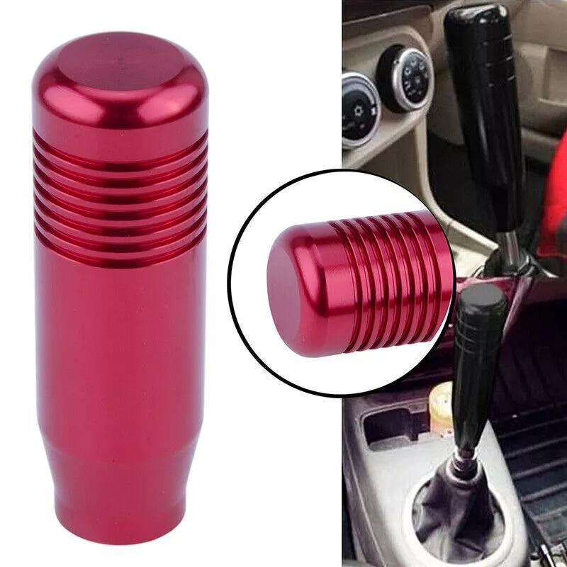 Universal Aluminum Manual Car Gear Shift Knob for Auto - Red (Fits Most Models)