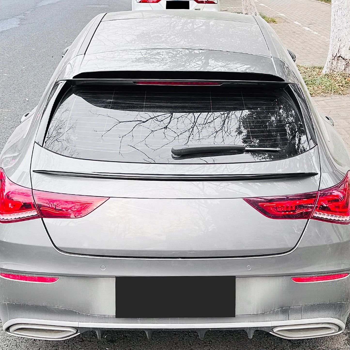 Rear Spoiler Lip for Mercedes Benz X118 CLA200 CLA35 (2019-2023) Gloss Black