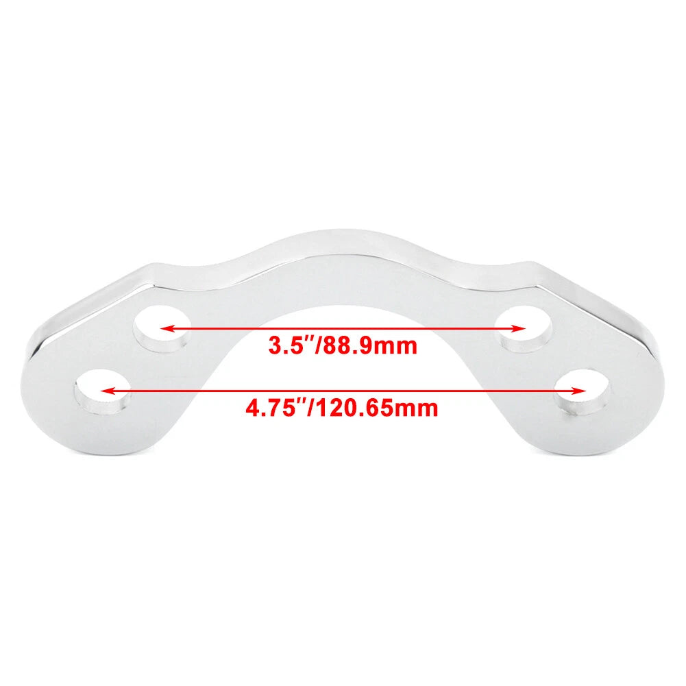 3.5" Wide Springer Handlebar Tree Adapter Top Clamp for Harley