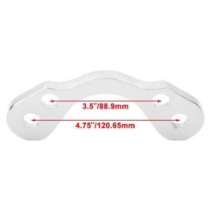 3.5" Wide Springer Handlebar Tree Adapter Top Clamp for Harley