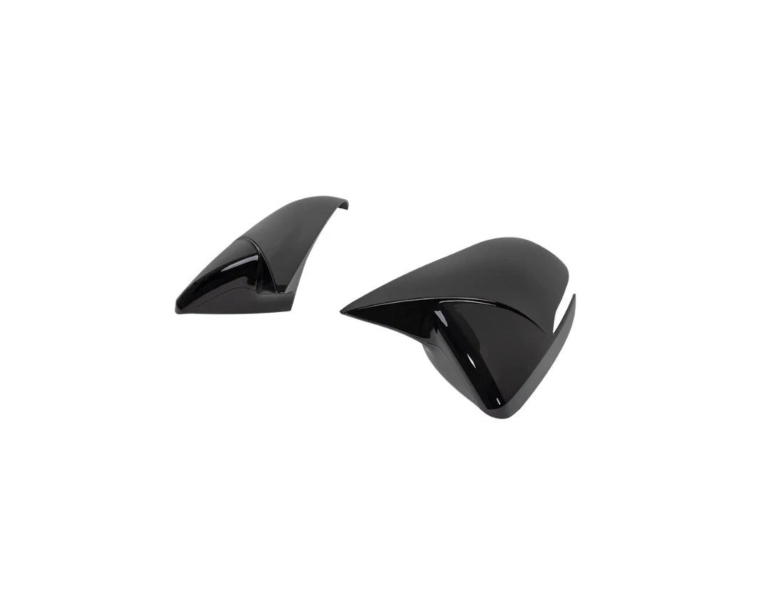 ABS Black Ox Horn Rearview Mirror Lid Cover Trim for Hyundai Elantra (2017-2020)