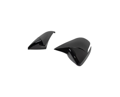 ABS Black Ox Horn Rearview Mirror Lid Cover Trim for Hyundai Elantra (2017-2020)