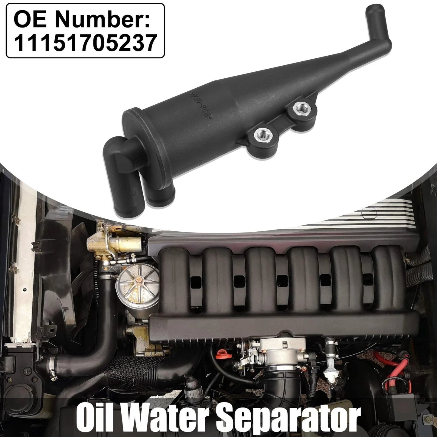 PVC Engine Crankcase Oil Water Separator for BMW Z8 X5 (2000-2003)