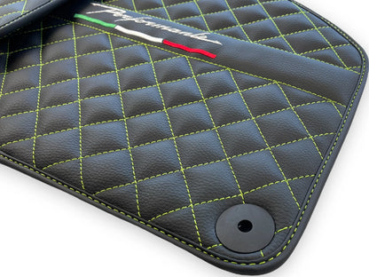 Floor Mats for Lamborghini Huracan Performante (2014-2023) - Green Sewing
