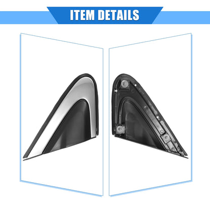 Front Right Side Door Mirror Flag Cover for Honda CR-V (2012-2016) Black