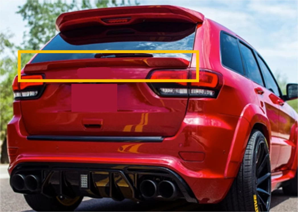 Rear Mid Spoiler Wing for Jeep Grand Cherokee 2013-2021 ABS Unpainted 1 x