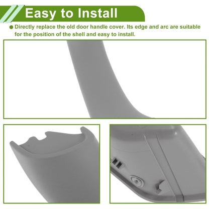 Door Panel Handle Pull Trim Cover for BMW 5 Series (2011-2016) Gray