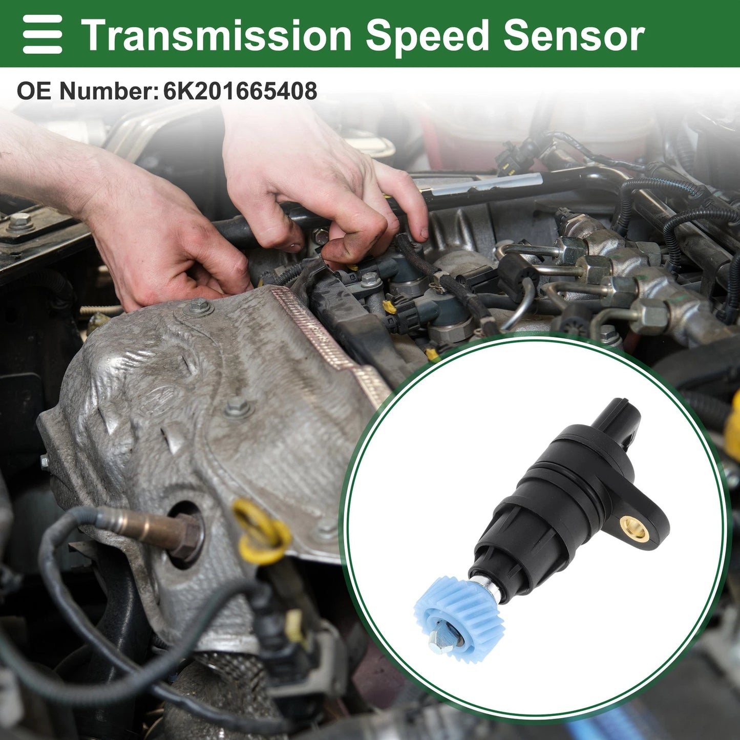 No.6K201665408 Transmission Speed Sensor for Kia Rio (2003-2005)