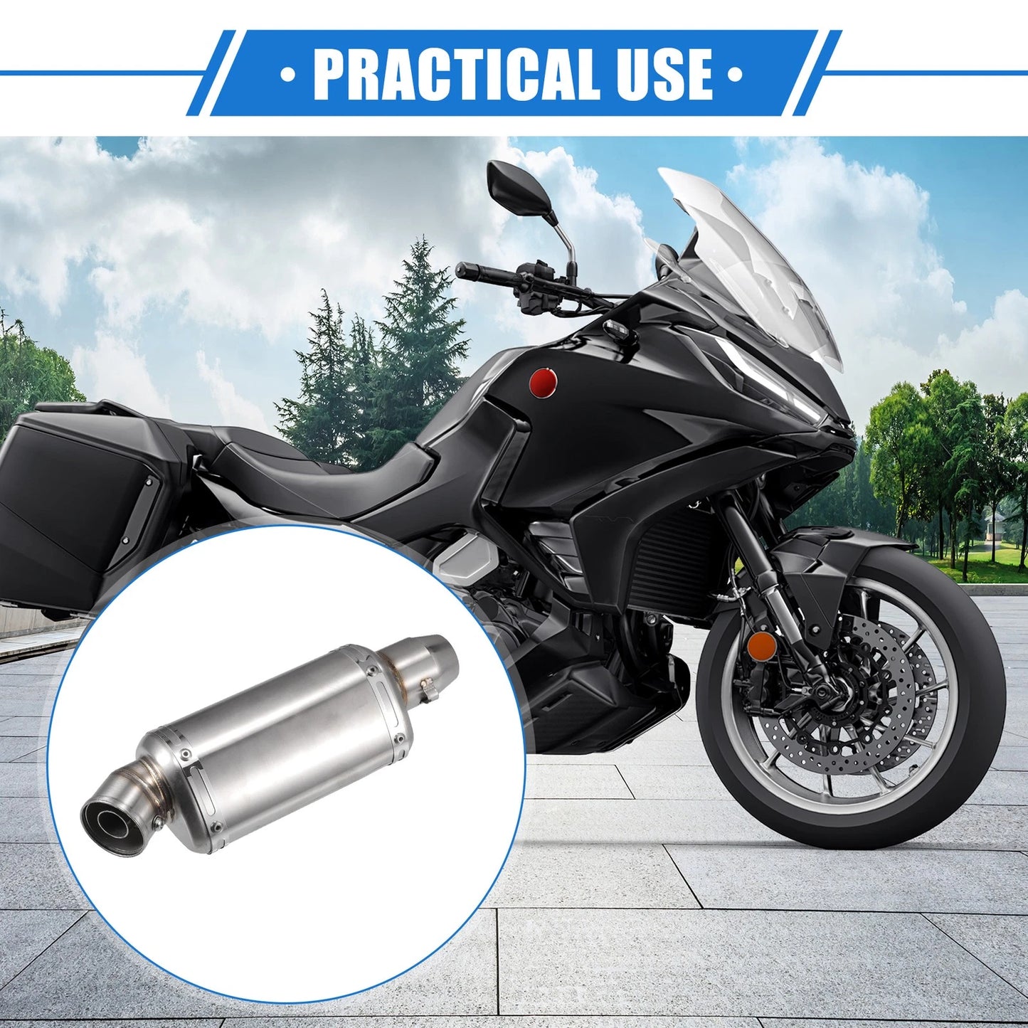 12.20 Length 1.50 ID 3.11 OD Muffler Exhaust for Car