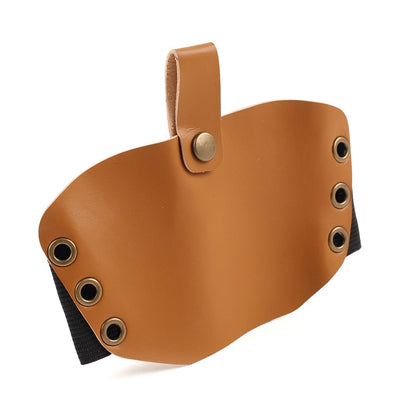 Leather Shifter Cover for Motorcycle Gear Pedal Protector - Tan