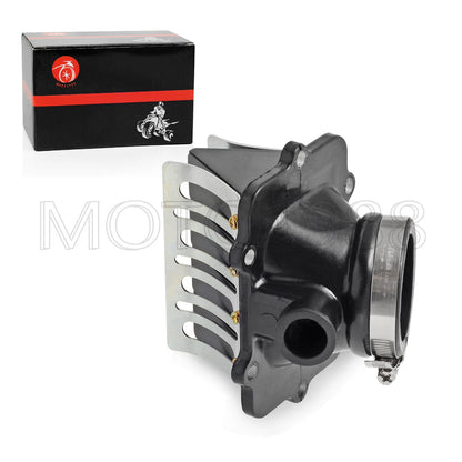 Carb Flange Intake Socket w/ Reed Valve for Ski-Doo Grand Touring/Formula