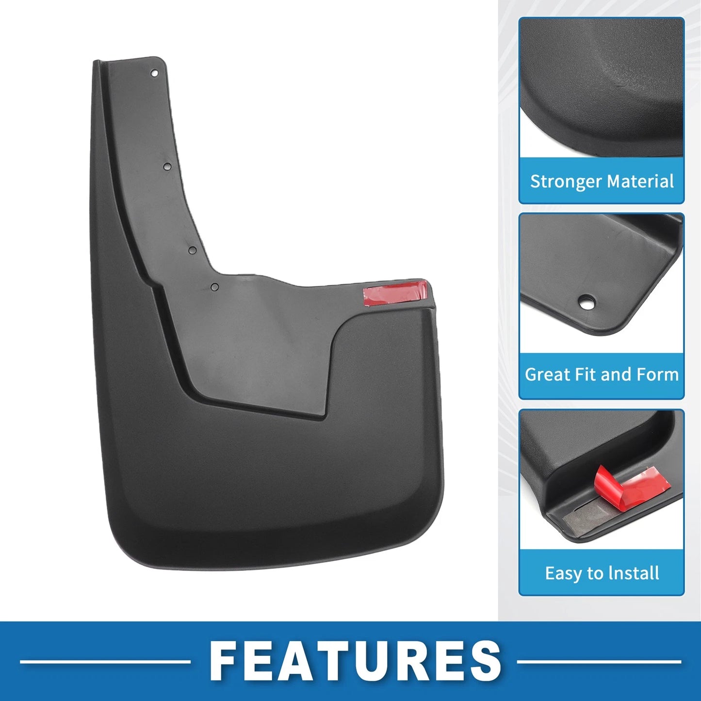 Mud Flap Splash Guards for Dodge Ram 1500 (2019-2024)