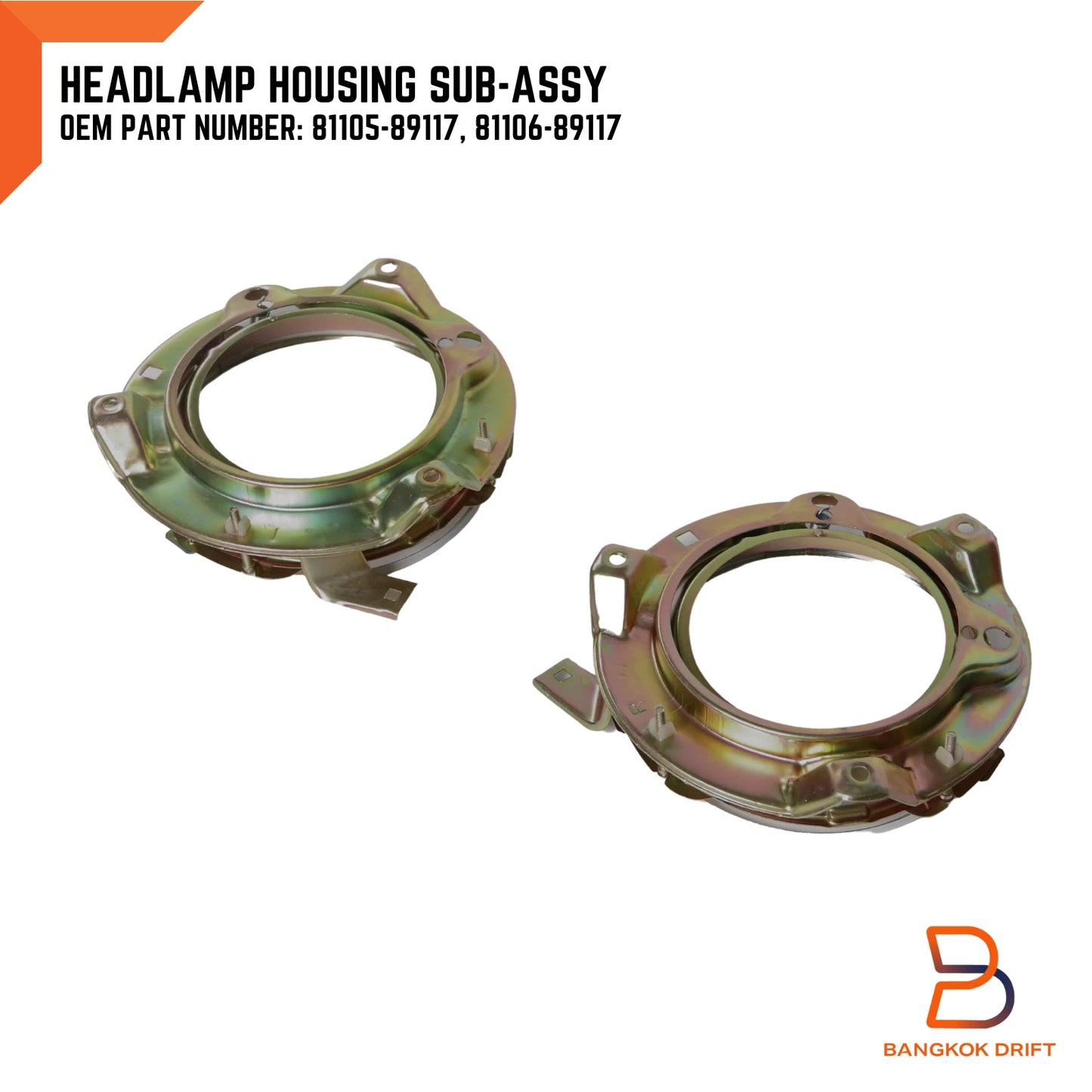 Headlight Housing Lamp Surround for Toyota Hilux Ute RN30 LN30 4Runner (1978-1983)