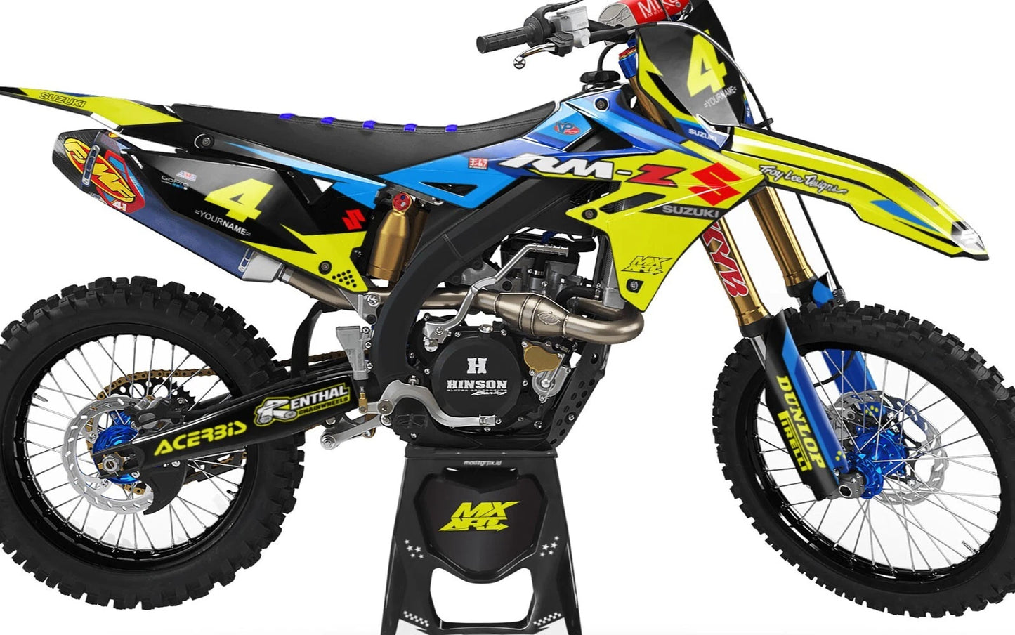 Throttle Style Decals for Suzuki RMZ 250 (2007-2009)