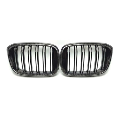 Real Carbon Fiber Front Bumper Grille Mesh Trim for BMW X3 G01 X4 G02 2018-2021