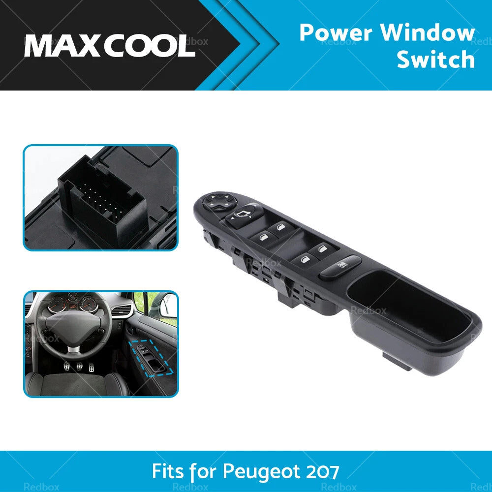 Front Right Power Window Switch for Peugeot 207 (2006-2014)