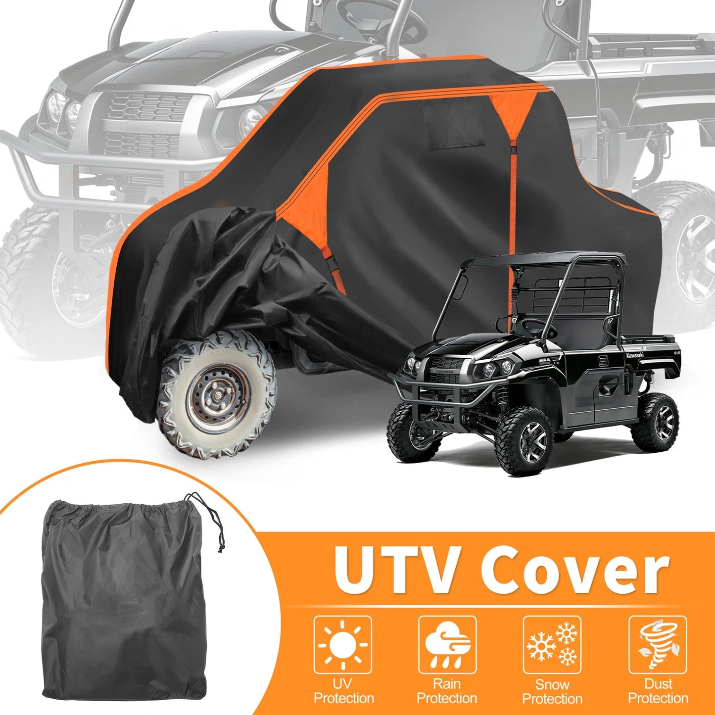Waterproof UTV Cover Side by Side for Kawasaki MULE PRO-MX LE (2019–2025)