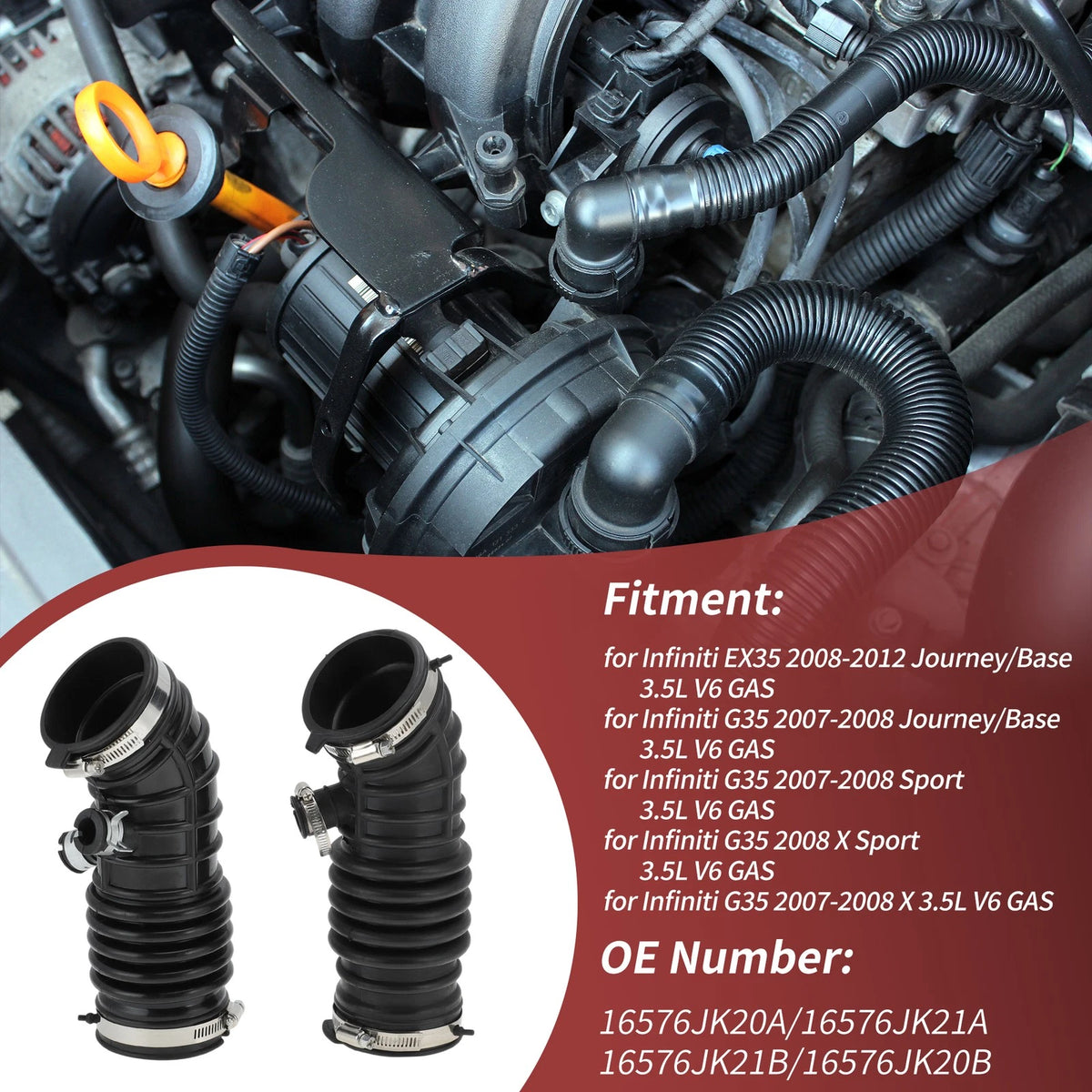 3.5L Air Intake Hose for Infiniti EX35 (2008-2012)