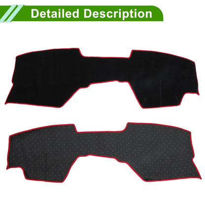Dash Cover Mat for Mazda3 BP 2019-2024 Black Red 1 Set