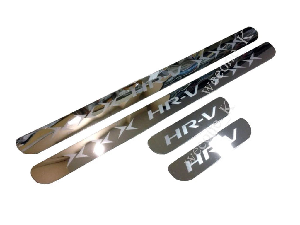 4 Door Sill Scuff Plates Stainless Steel for Honda HR-V / Vezel (2015-2016)
