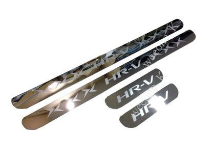 4 Door Sill Scuff Plates Stainless Steel for Honda HR-V / Vezel (2015-2016)