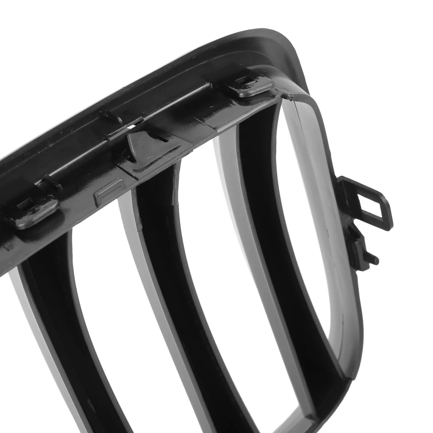 Front Upper Bumper Grille for BMW X5 4 Doors Glossy Black Signal Slats (2000-2006)